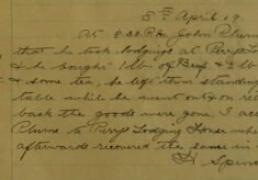 Lodger's Groceries Missing At Perry's Lodging House