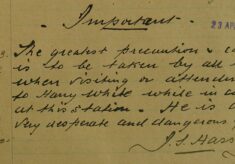Warning About Dangerous Prisoner