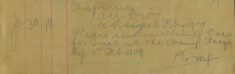 Instruction For Forthcoming Assizes