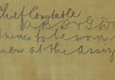 Instruction For Tunics To Be Worn By Mounted Men At The Assizes
