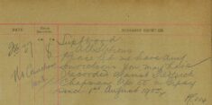 Request For Information On Previous Convictions Of A Gypsy