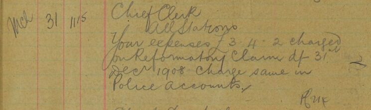 Instructions Regarding Expenses On Reformatory Claim