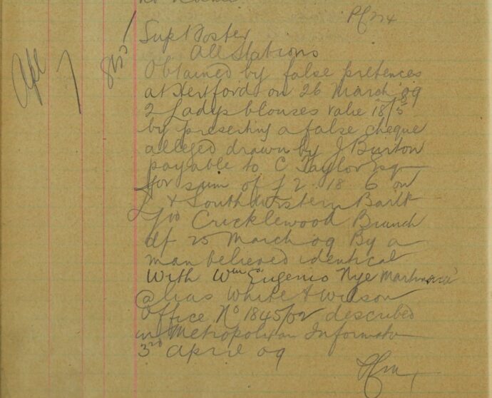 Two Ladies' Blouses Obtained By False Pretences At Hertford