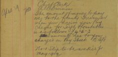 Clarification Of Amount Paid To County Treasurer From Pay Cheques And Notification To Work No 1 Slip For May 1909