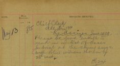 Re Assizes June 1909 - Request For List of Cases For Trial And Police Witnesses