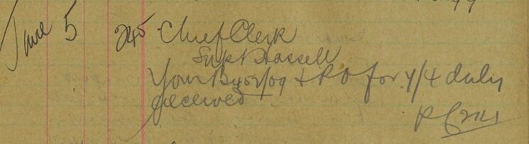 Notification Of Receipt Of Form And Stamps