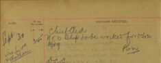 No 3 Slip To Be Worked For October 1909