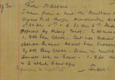 Two Overcoats Stolen From A Hut On The Midland Railway