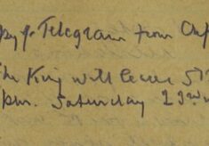 Notification Of The King's Train Journey