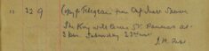 Notification Of The King's Train Journey