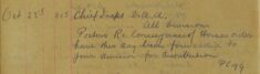 Posters Re Conveyance Of Horses Order Dispatched To Divisions For Distribution