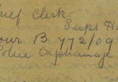 Notification Of Receipt Of Postal Order For Police Orphanage