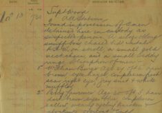Description Of Items Found In The Possession Of Two Men In Custody