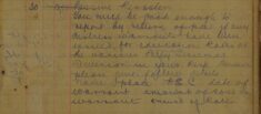 Request For Information About Distress Warrants