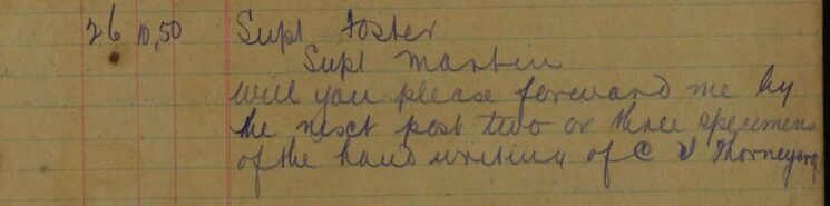 Request For Handwriting Sample Request For Handwriting Sample