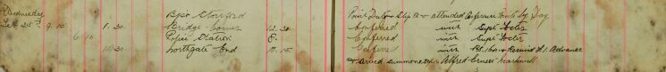 Served Summons on Alfred Ernest Markwell