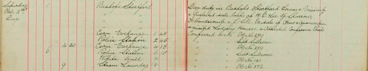 Inspected the sale books of Mr H O Lee, H Sparrow and F Handscombe J Sell re Sale of Arms and Ammunition