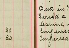 Served summons upon Joseph Mansfield by leaving the same with his mother