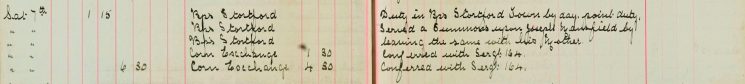 Served summons upon Joseph Mansfield by leaving the same with his mother