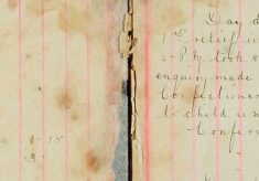 At 4pm took 8 cigarettes from boy, enquiry made and report against Wm Bayford, confectioner