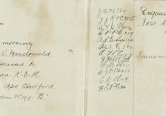 Registered letter lost