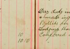 Obtained billets for 8 Horses and 18 Men N M D