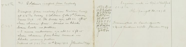 Soldiers escaped from custody, Halton Camp, Wendover
