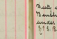 Attended Bench to prove a charge against Mrs Elsie Cartwright under the Lighting Restriction Regulation, fined 10/-