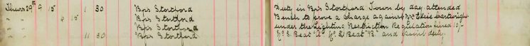Attended Bench to prove a charge against Mrs Elsie Cartwright under the Lighting Restriction Regulation, fined 10/-