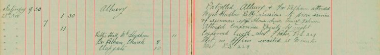 Attended Much Hadham Petty Sessions to prove service of summons upon Thomas Snow, Ernest Johnson