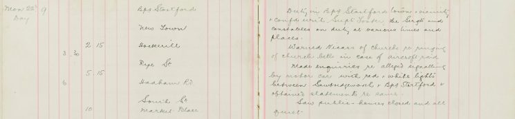 Warned Vicars of Churches re ringing of church bells in case of Air-Raid