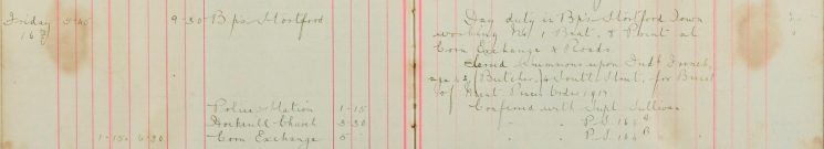 Served summons upon Frederick French 4 South Street for Breach of Meat Prices Order 1917