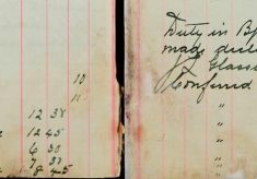 Made Declaration of Handwriting of J L Glasscock re Warrant