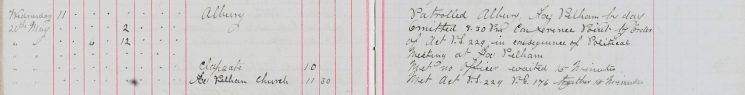 Omitted conference point by order of Act PS 229 in consequence of Political Meeting at Furneaux Pelham
