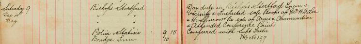 Inspected Sale books Of Mr H O Lee and H Sparrow Re Arms and Ammunitions