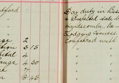 Inspected Sale Books of H O Lee H Sparrow and F Handscombe re sale of Arms and ammunition