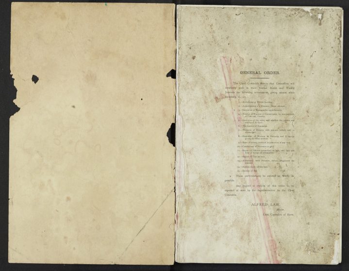 Page 000b - inside cover - General Orders