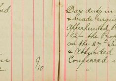 Apprehended Private William Dell, charge with stealing 12/- the property of James Dixon