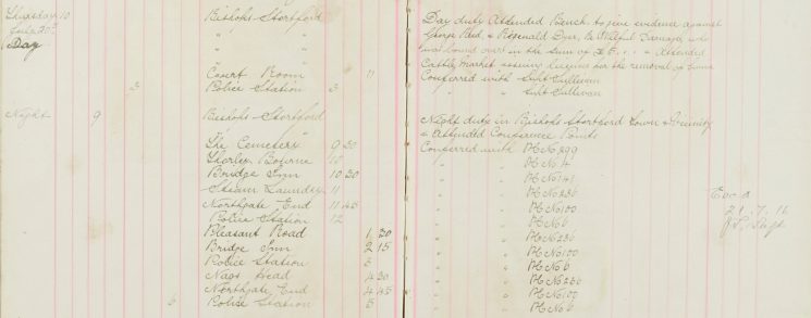 Attended Bench gave evidence against George Reed, Reginald Dyer Wilful Damage