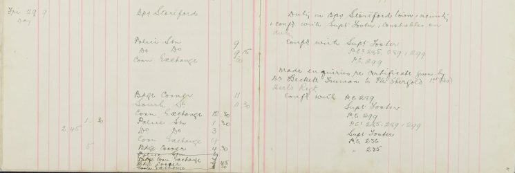 Made enquiries re certificate given by Dr Beckett Truman to Pte Shergold