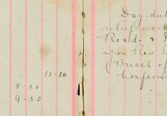 Served summons upon Rev Benjamin Stanley, (breach of lighting regulations)