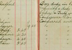 Duty collecting census of livestock papers