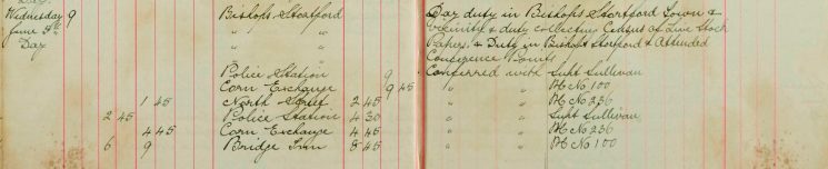 Duty collecting census of livestock papers