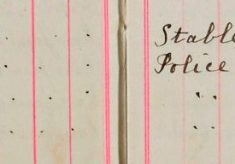 Stable and Station duty and Paraded at Police Station for duty re Air Raid