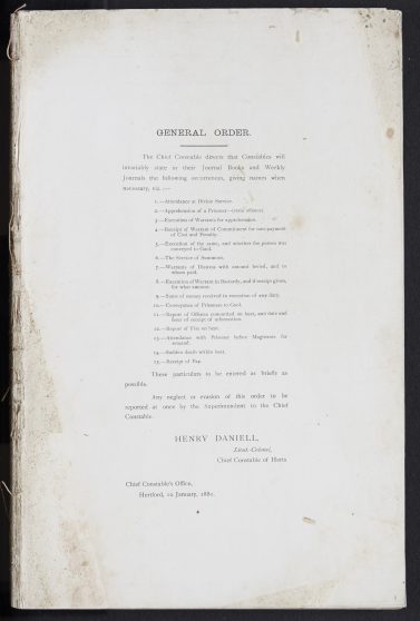 Officer's Journal; PC Milton; PC Bolter:
