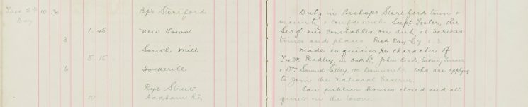 Made Enquiries Re character of Fredk Radley, John Bird, Wm Samuel Gilbey Applying for the National Reserve
