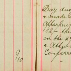 Obtained billets for 7 soldiers M P, and served School attendance Order upon Thomas Dach also served order upon George Thurgood,