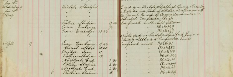 Inspected Sale Books of H O Lee H Sparrow and F Handscombe re sale of arms and ammunition