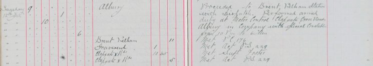 Proceeded to Brent Pelham with dispatch, performed duty at Motor Control, Clapgate Cross Road Albury in company with special constable