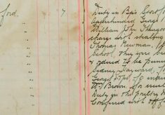 Apprehended George Brown, Sidney Brown, William John Thurgood, Walter Arthur Gilbey, charged with stealing 22/- the money of William Thomas Newman, secretary of the  Baptist  Sunday School